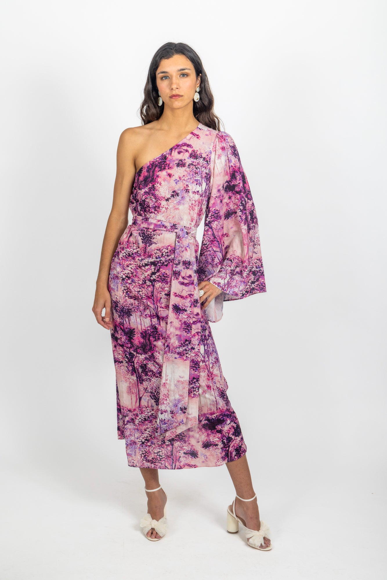 Bahamas Kaftan Dress | Luxury Single Sleeve | Cari Capri