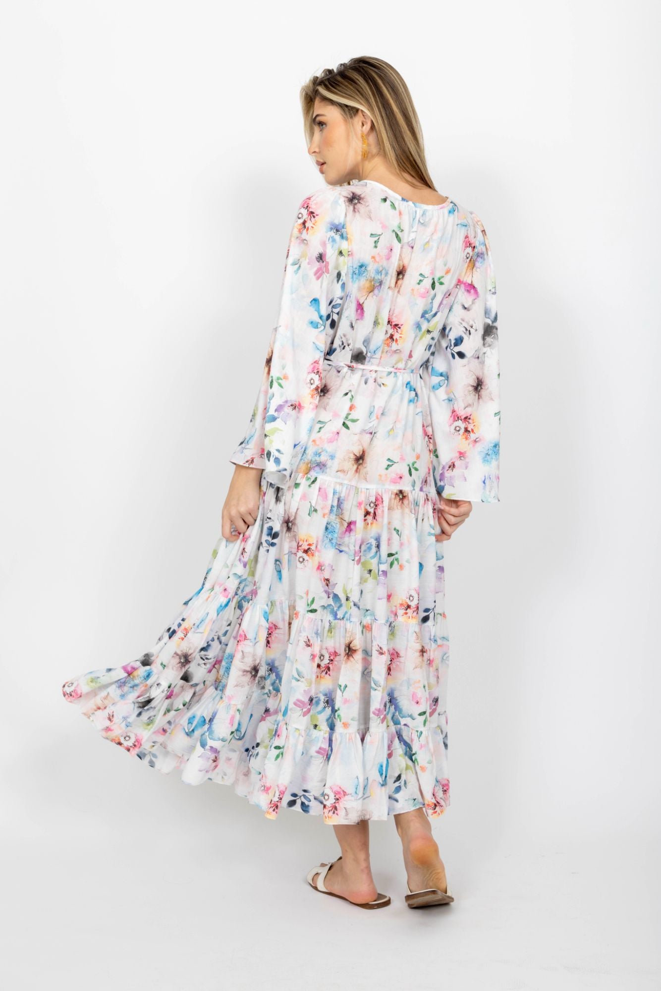 hawaii bell sleeve dress by cari capri