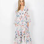 hawaii bell sleeve dress front