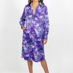 naples shirt dress purple lace front angle