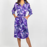 naples shirt dress purple lace by cari capri