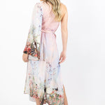 bahamas kaftan luxury dress by cari capri - rear view