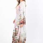 bahamas kaftan luxury dress by cari capri - side view