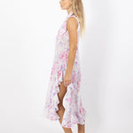 mustique beach cover up dress by cari capri - side view