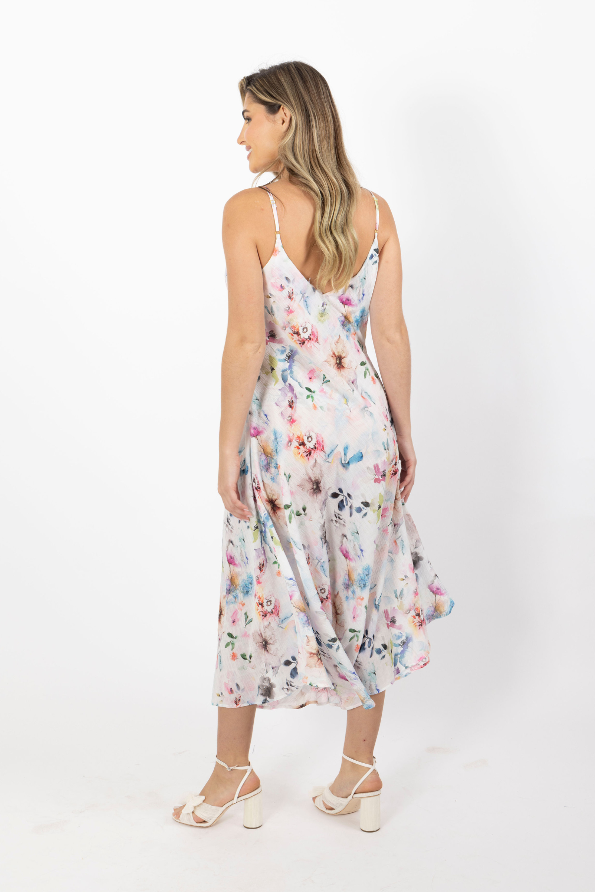 st. kitts slip dress by cari capri - rear view