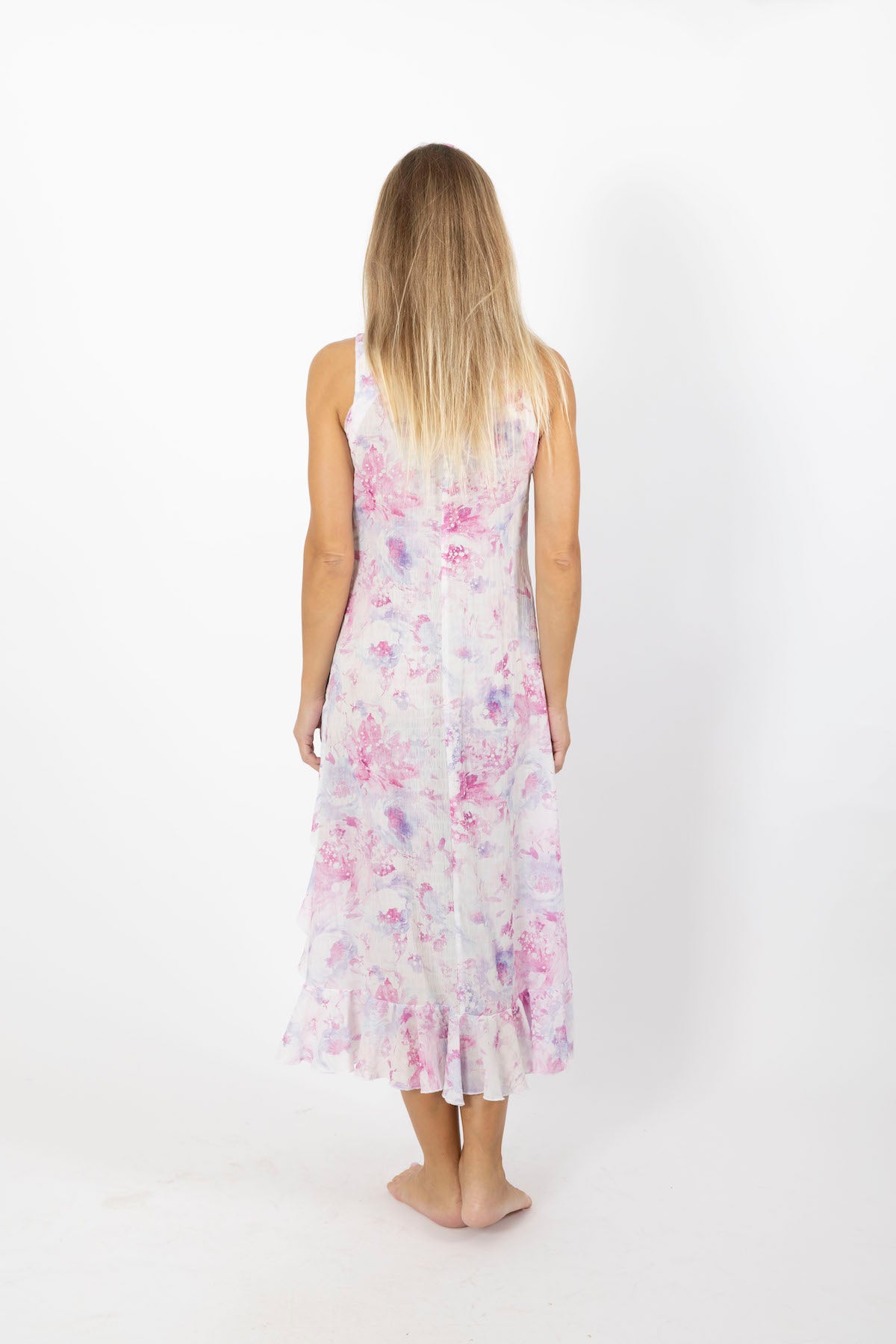 mustique beach cover up dress by cari capri - back view