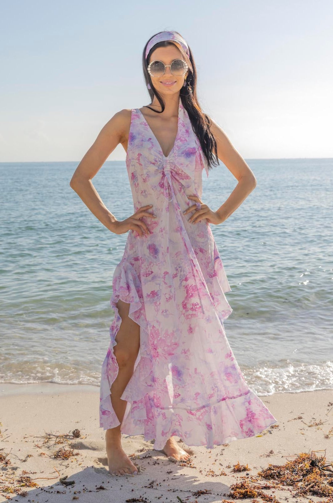 mustique beach cover up dress by cari capri - beach front